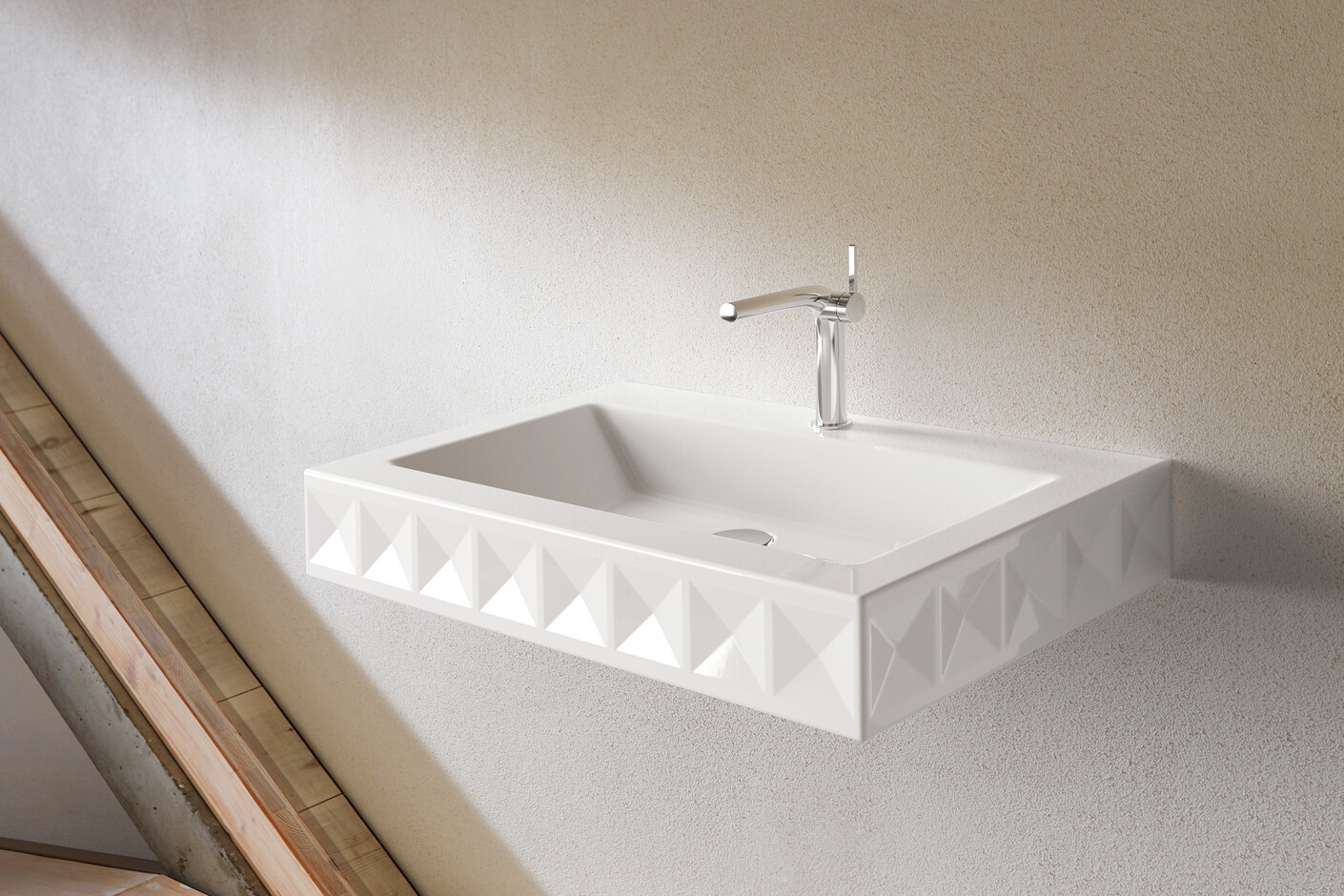 BETTELOFT ORNAMENT Wall mounted washbasin