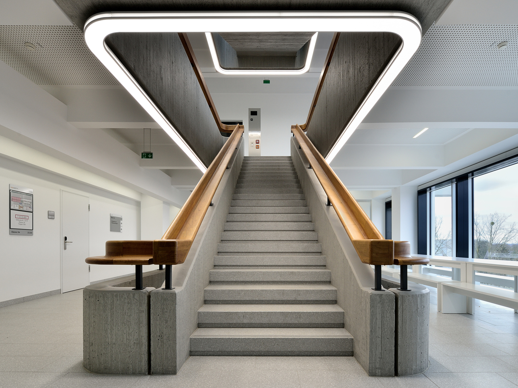 Sacred staircase: The staircase is almost sacred with the light of Ado Lights.