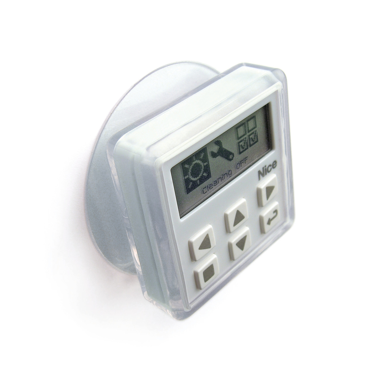 The sun/temperature and brightness sensor “NiceWay sensor” measures the light conditions and regulates the elements.