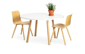 Alku conference table wooden legs