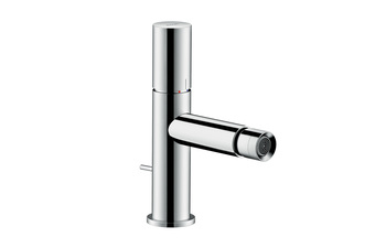 AXOR Uno Single lever bidet mixer, zero handle, with pop-up waste set