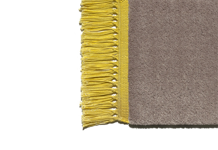 CP03 KAVIR taupe mustardyellow fringe