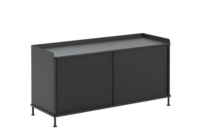 Enfold Sideboard Low Mono Black Side Muuto 5000X5000 Hi Res