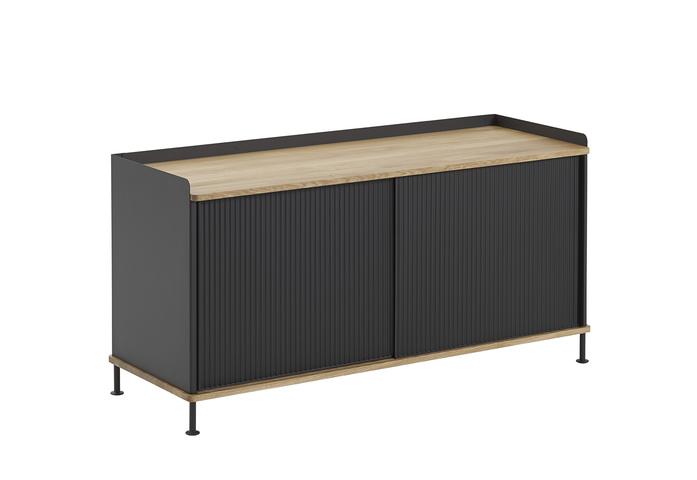 Enfold Sideboard Low Oak Black Side Muuto 5000X5000 Hi Res