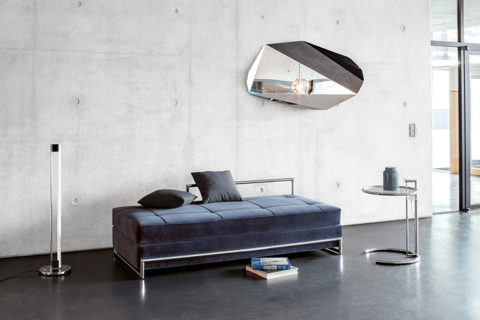 Hassos Tube Light Day Bed Piega Mirror Large Adjustable Table E 1027