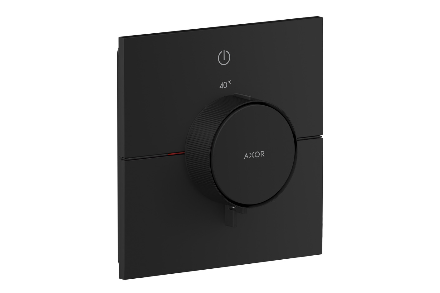 AXOR ShowerSelect ID Thermostat for concealed installation square for 1 function | Matt black