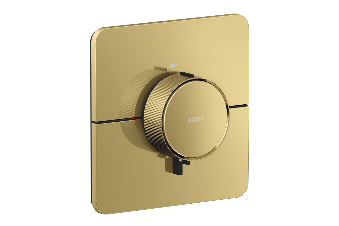 AXOR ShowerSelect ID Thermostat HighFlow for concealed installation softsquare | Polished Gold Optic