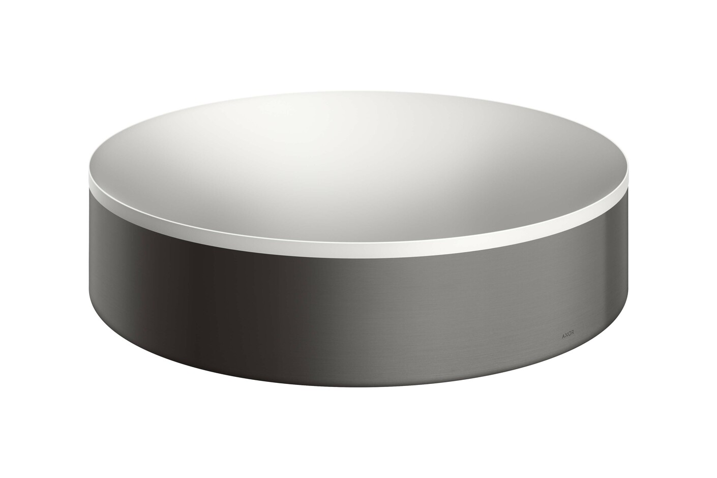 AXOR Suite Aufsatzwaschtisch 400 ohne Hahnloch und Überlauf Brushed Black Chrome