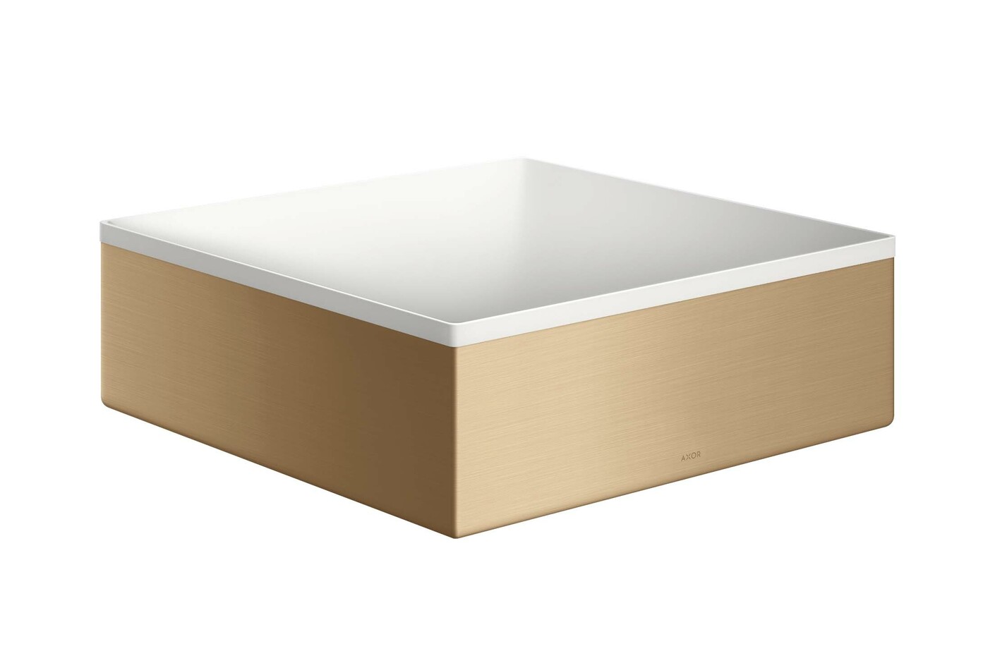 AXOR Suite Aufsatzwaschtisch 285/285 ohne Hahnloch und Überlauf Brushed Bronze