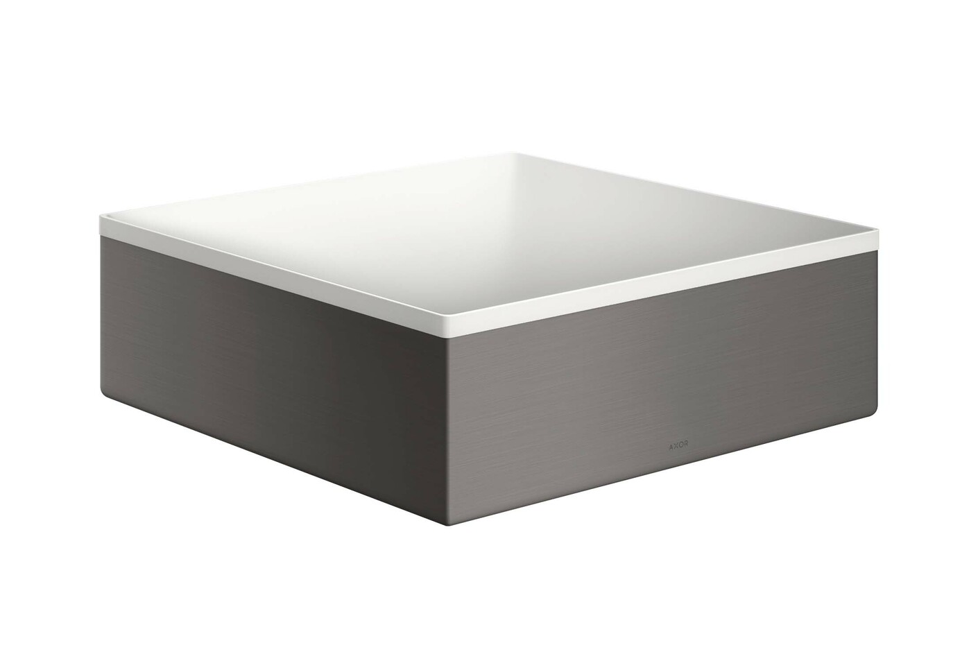 AXOR Suite Aufsatzwaschtisch 285/285 ohne Hahnloch und Überlauf Brushed Black Chrome