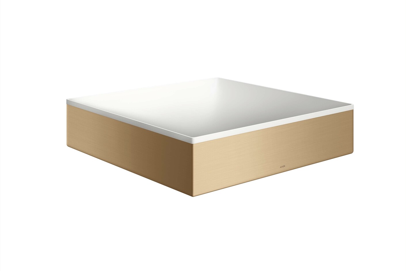 AXOR Suite Aufsatzwaschtisch 400/400 ohne Hahnloch und Überlauf Brushed Bronze