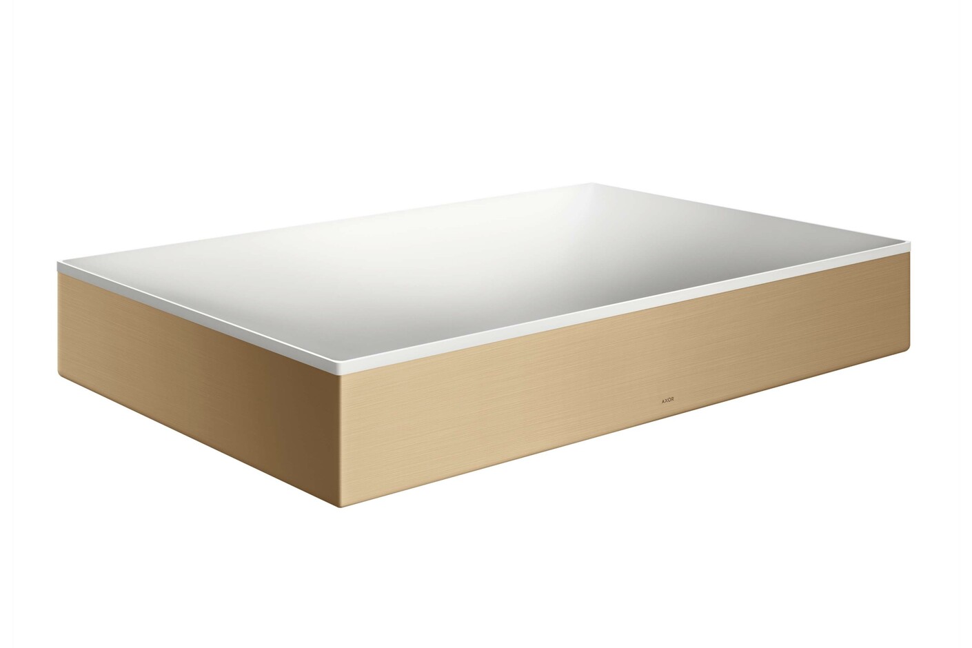 AXOR Suite Aufsatzwaschtisch 600/400 ohne Hahnloch und Überlauf Brushed Bronze