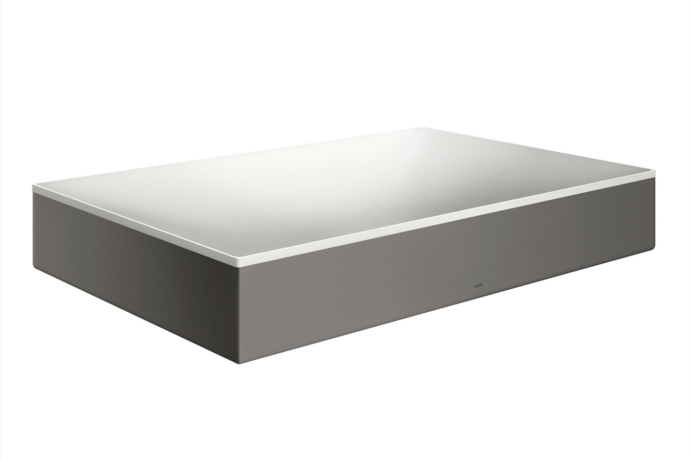 AXOR Suite Aufsatzwaschtisch 600/400 ohne Hahnloch und Überlauf Brushed Black Chrome