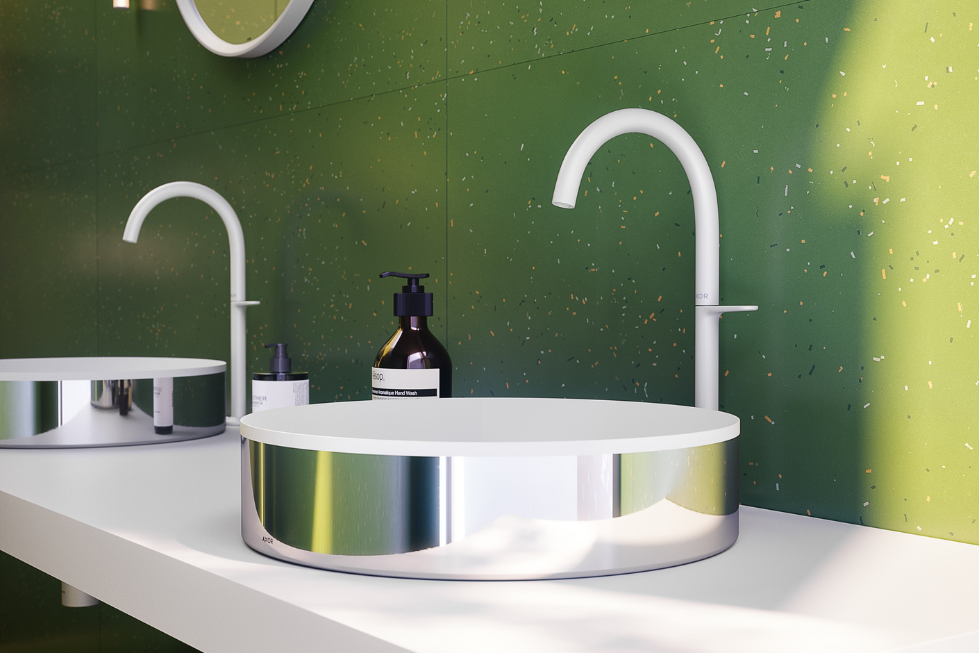 AXOR ONE WASCHTISCHMISCHER SELECT 260 FÜR AUFSATZWASCHTISCHE | MATTWEIS