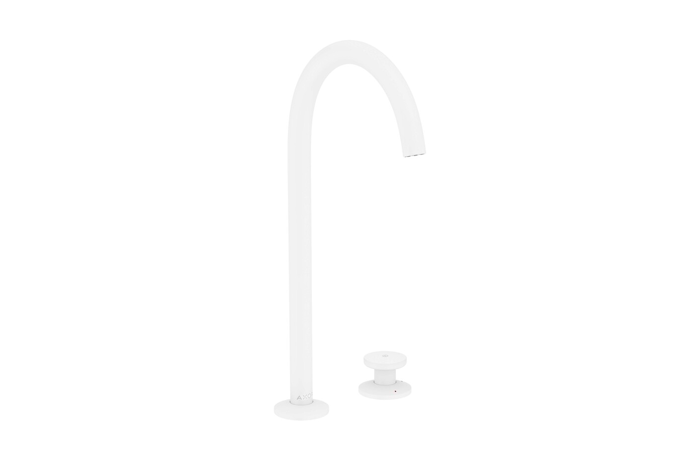 AXOR One 2-Loch Waschtischmischer Select 260 mit Push-Open Ablaufgarnitur | Mattweiß
