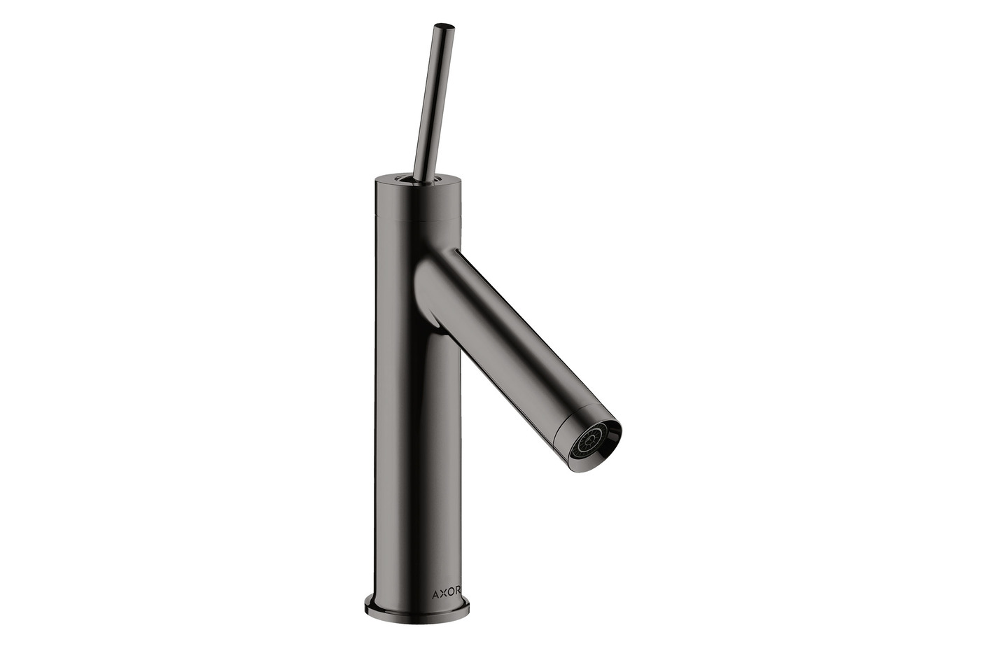 AXOR Starck Einhebel-Waschtischmischer 90 mit Pingriff und Ablaufgarnitur Polished Black Chrome