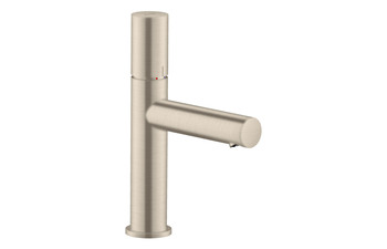 AXOR Uno Single lever basin mixer 110 with zero handle and waste set Brushed Nickel