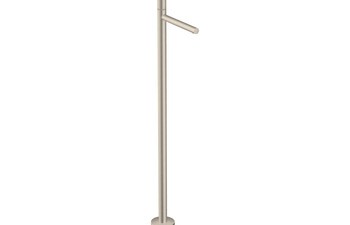 AXOR Uno Single lever basin mixer floor-standing with zero handle without waste set brushed nickel