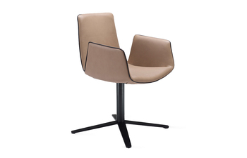 Amelie armchair with x-base frame