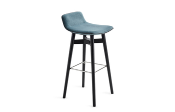 Amelie barstool low with wooden frame
