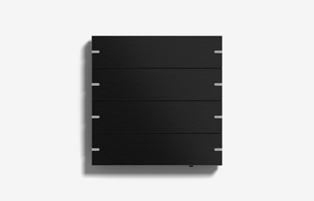 Pushbutton sensor 4 black aluminium