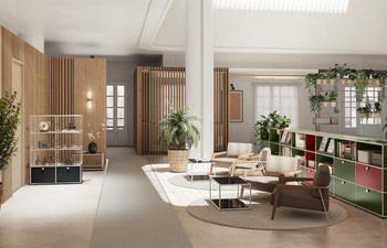 USM Haller Waiting Area | Olive Green