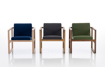 Grace wood low armchair