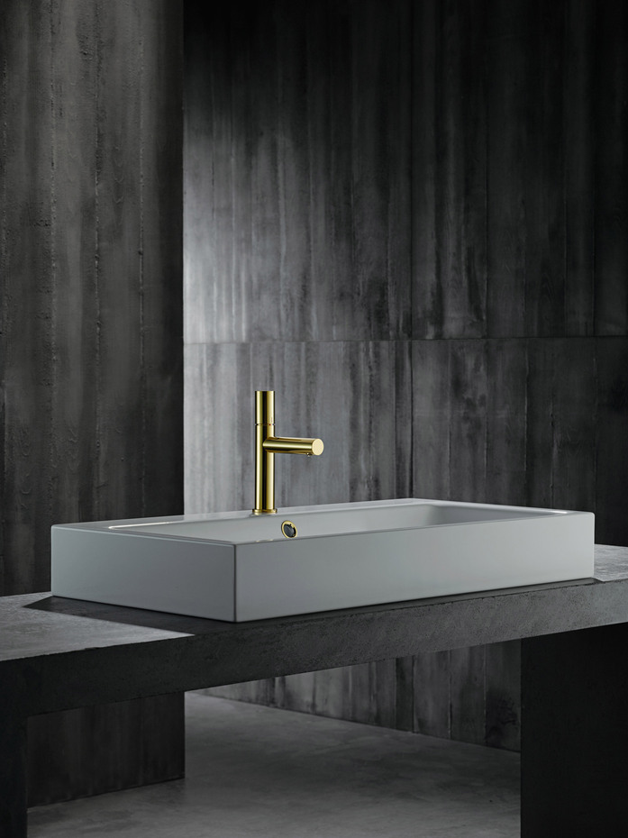 AXOR Uno Einhebel Waschtischmischer 110 mit Zerogriff und Ablaufgarnitur Brushed Nickel 03