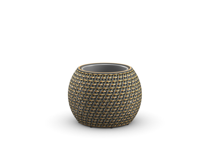DALA Planter d61 h43 fiber 165 Interactive Light Mix
