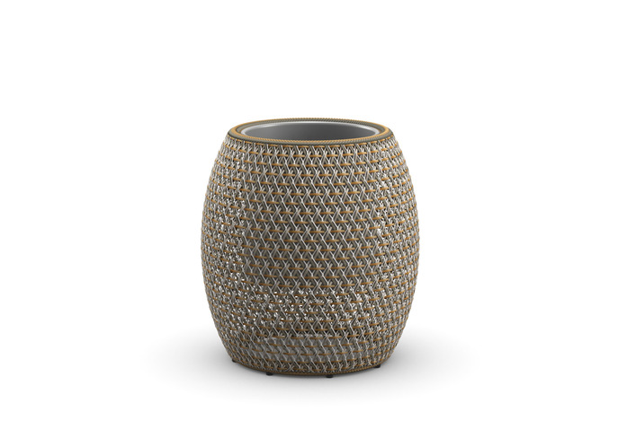 DALA Planter d61 h63 fiber 167 Interactive Light Mix