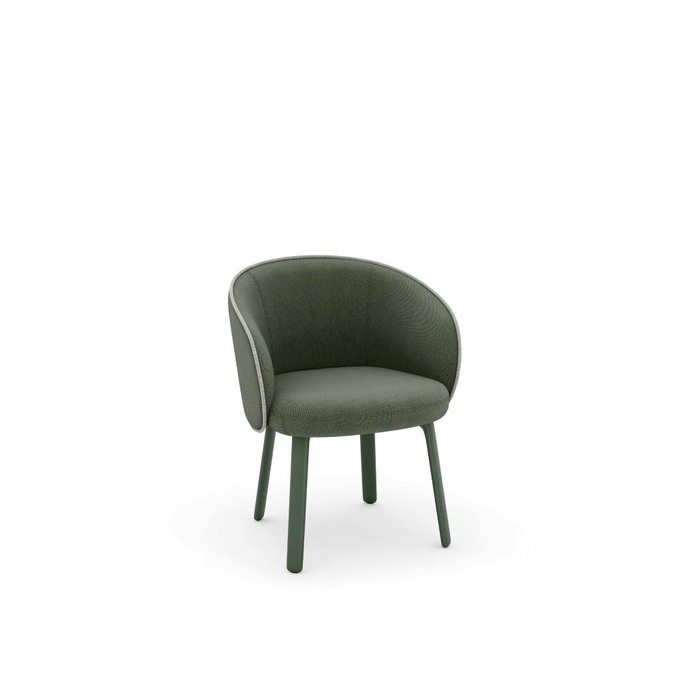 MATERIA Aura armchair green lacq legs 1024x1024