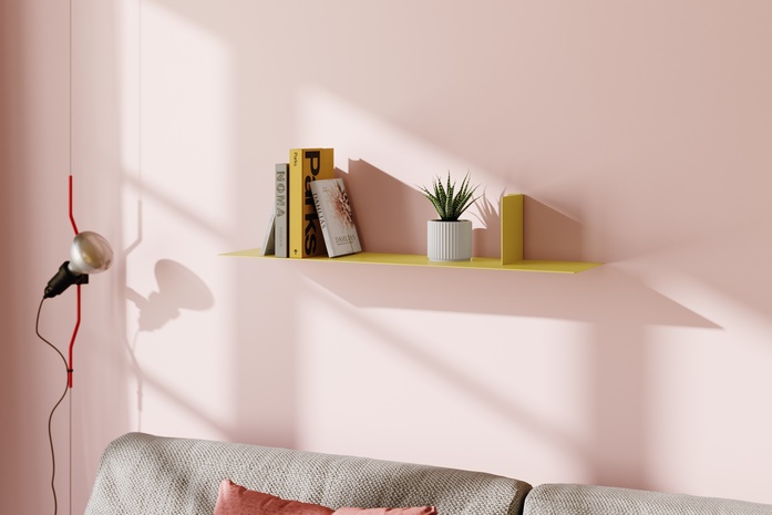 Msl LYN Wandregal ral1016 schwefelgelb