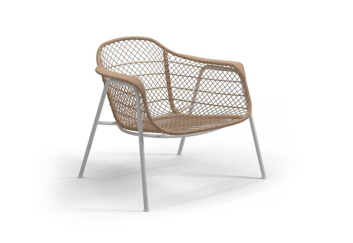 Trnsp2000 92051 Fresco Lounge Chair White Wheat