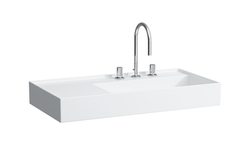 Kartell by Laufen Washbasin with special hidden outlet