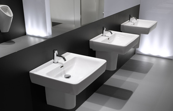 Laufen pro wash basin A with semi-pedestal