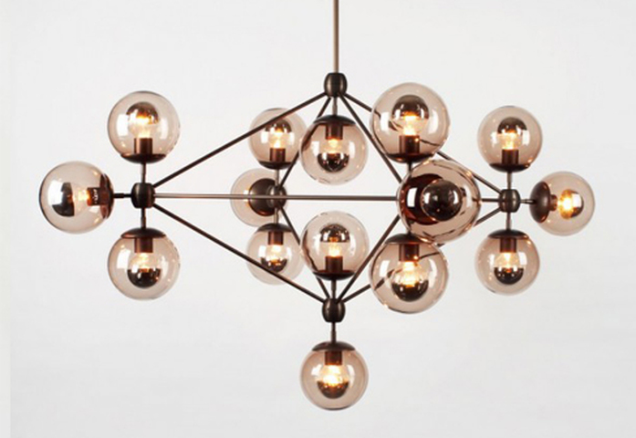 Modo Chandelier 4 Sided 15X Globes 3